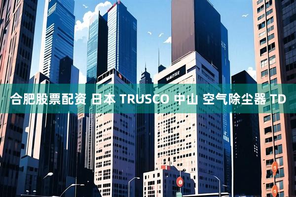合肥股票配资 日本 TRUSCO 中山 空气除尘器 TD
