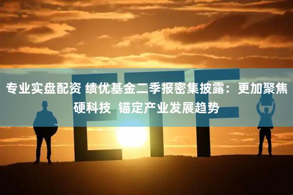 专业实盘配资 绩优基金二季报密集披露：更加聚焦硬科技  锚定产业发展趋势